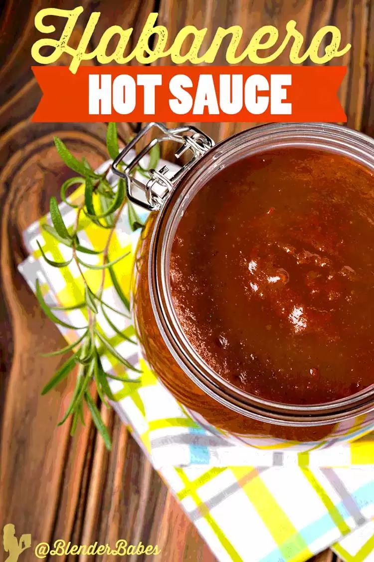 Habanero Hot Sauce Recipe by @BlenderBabes