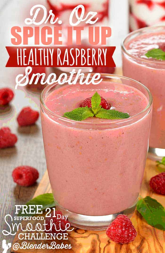 Dr. Oz Spice It Up Healthy Raspberry Smoothie-image