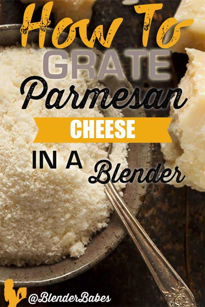 How to Grate Parmesan Cheese in a Vitamix Blender by @BlenderBabes #howto #vitamix #vitamixtips #parmesan #gratedparmesan #blenderbabes
