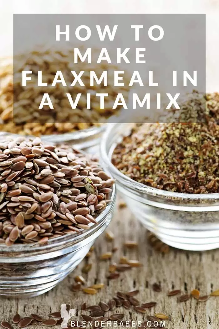 How to make flax meal in a blender #flaxmeal #diy #vitamix #howto #blenderbabes