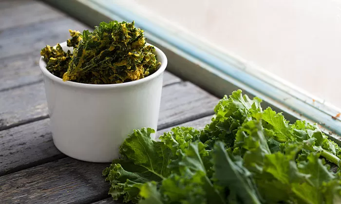 Sunrise Kale Chips Recipe from The Vegiterranean Diet Cookbook