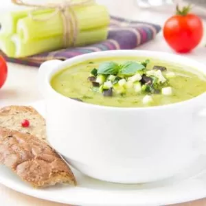 Raw Mediteranean Soup Recipe via Blender Babes