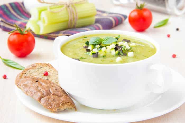 Raw Mediteranean Soup Recipe via Blender Babes