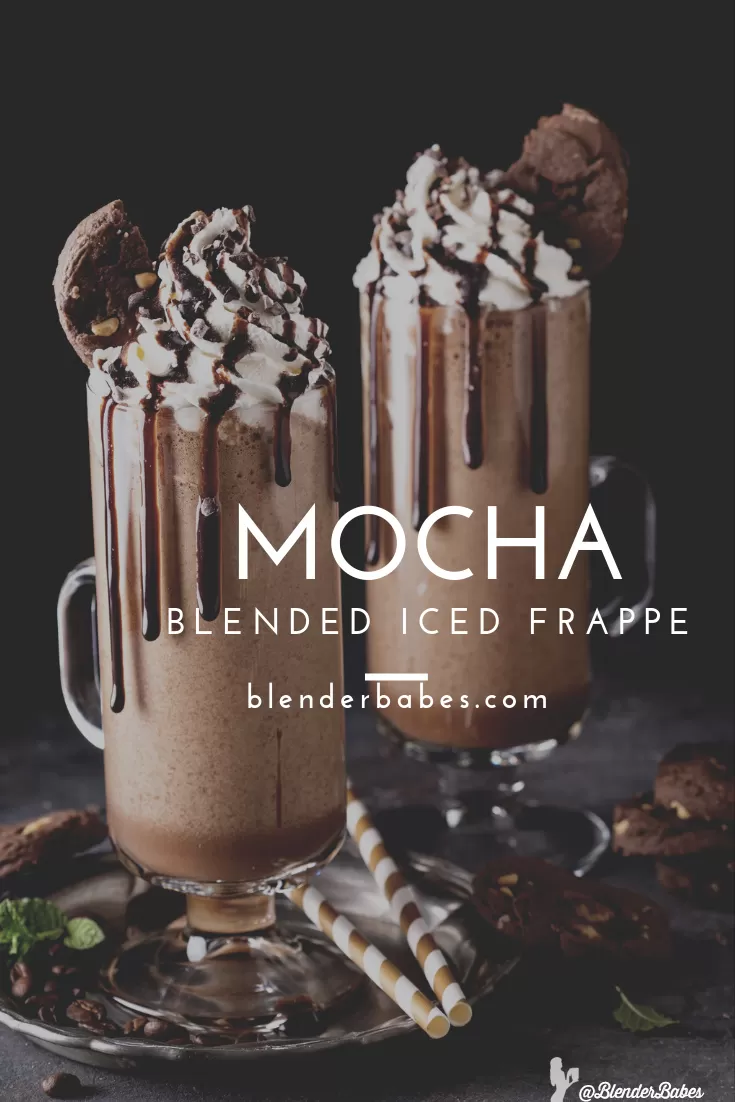 mocha frappe blended coffee blender babes