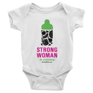 Strong Woman baby onesie