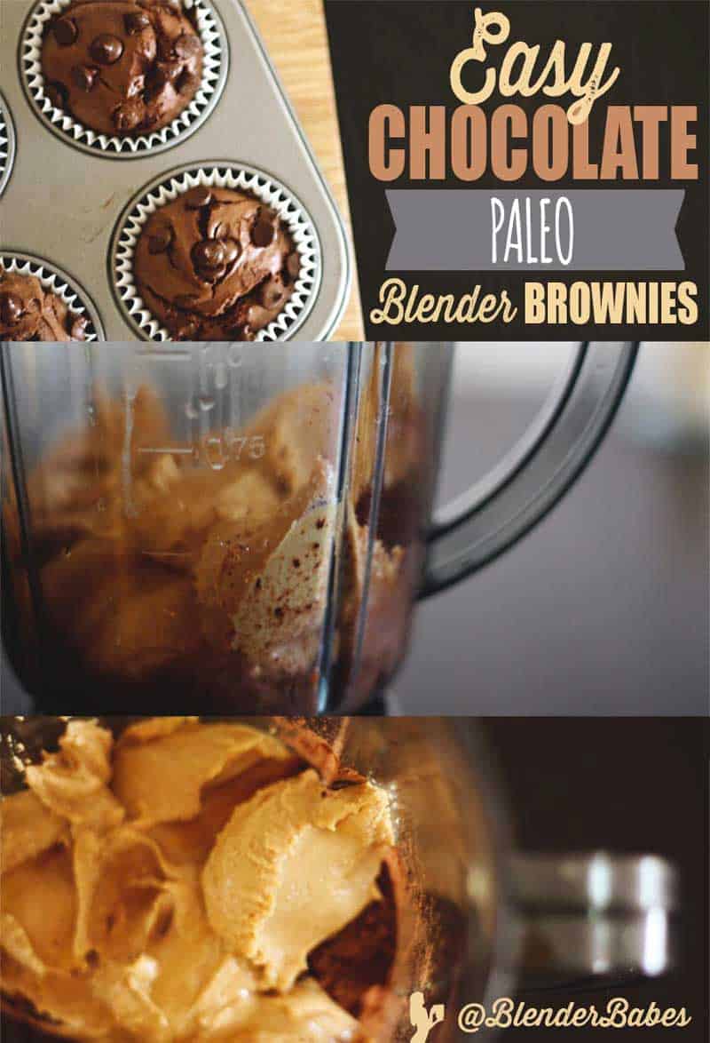 Chocolate Paleo Blender Brownies