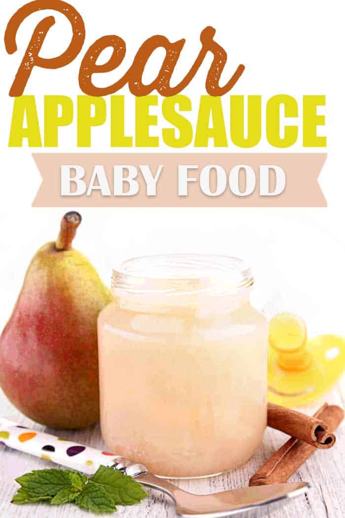 Pear Applesauce Baby Food Recipe Blender Babes
