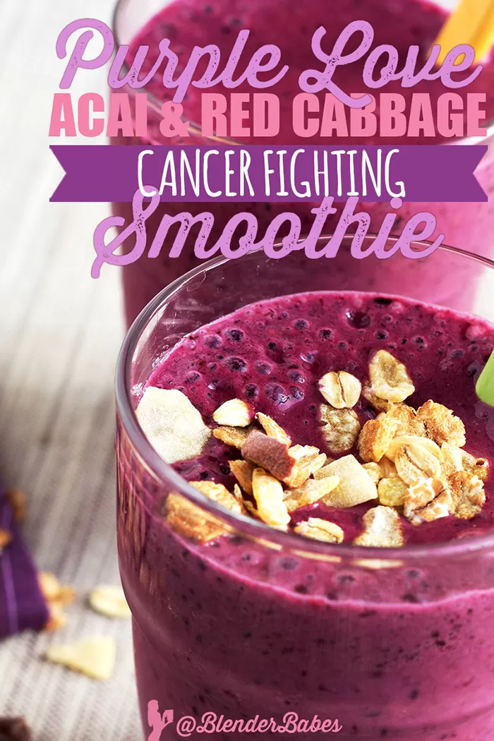 Acai Red Cabbage Cancer Fighting Smoothie