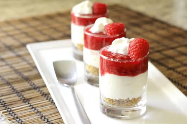 Raw Vegan Raspberry Cheesecake in your blender by Blender Babes