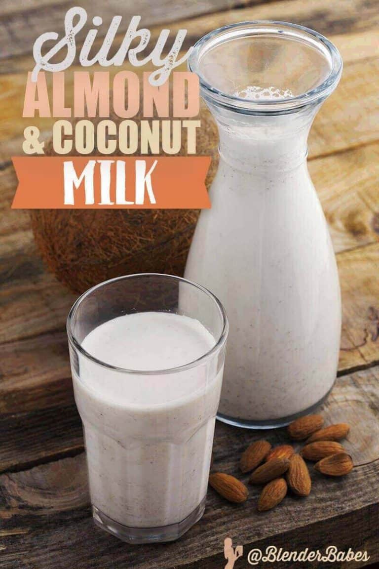 Almond Coconut Milk Recipe DairyFree Milk Blender Babes
