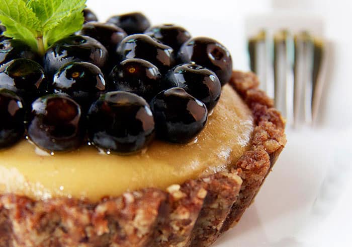Gluten-Free Vegan Blueberry Lemon Tart Recipe From Kitchen Cures Via @BlenderBabes